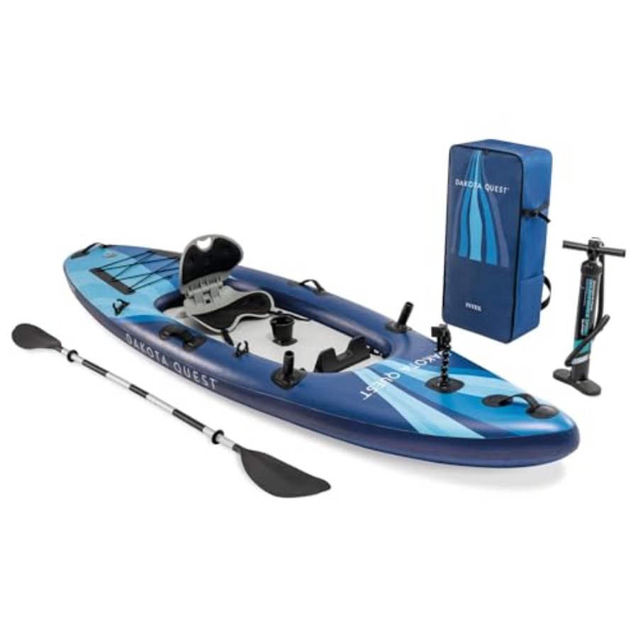 Fishing Kayak Sit On Top - Kajak nadmuchiwany typu Sit-On-Top Dakota Quest