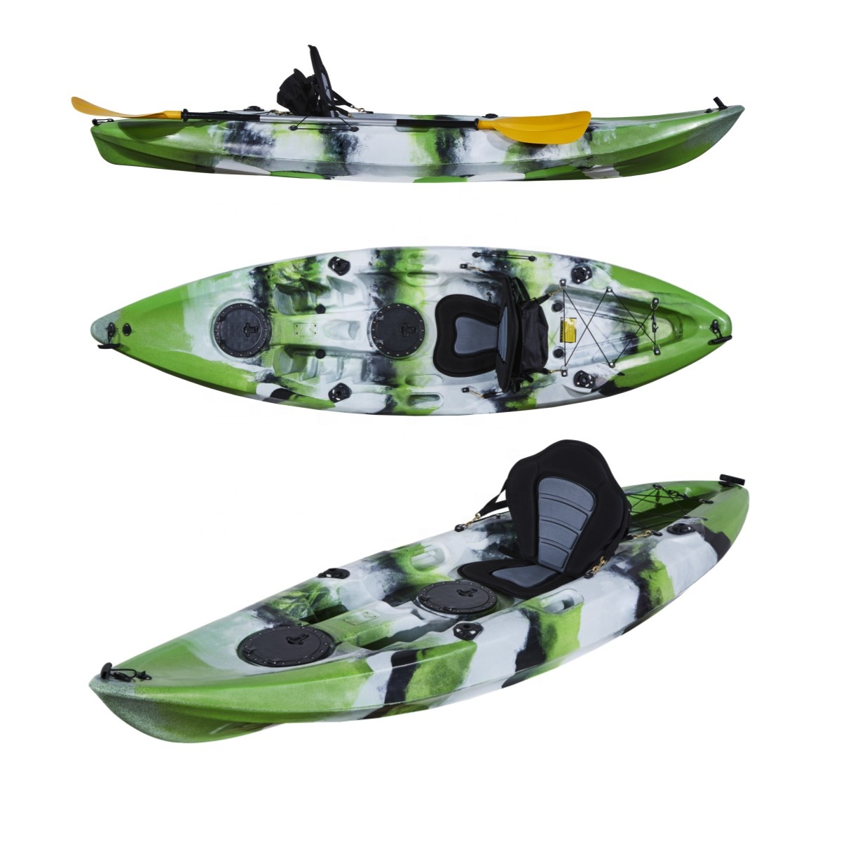 Fishing Kayak Sit On Top - Wyprzedaż! Kajak wędkarski 2,93 metra, łódka