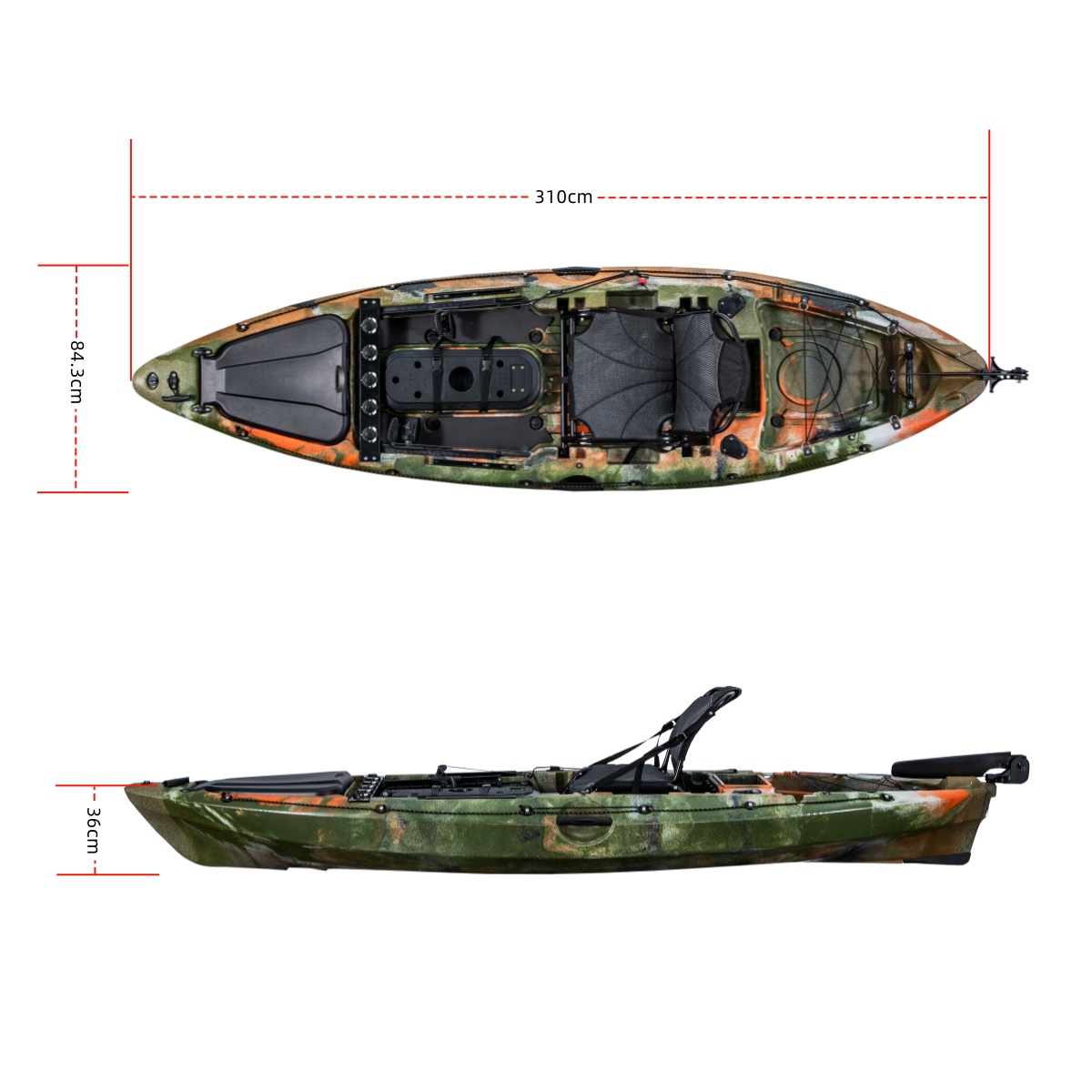 Kajak wędkarski LSF First-clas – Fishing Kayak Seat recenzja i cena